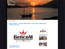 Tablet Screenshot of bencom.montenegro.com