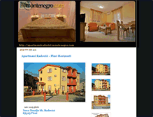 Tablet Screenshot of apartmaniradovici.montenegro.com
